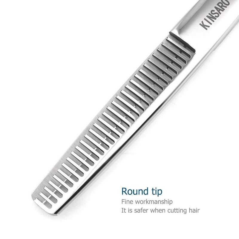 KINSARO Professional 6 Inch Hair Thinning Shears Barber Scissors Sharp Hair Thinning Scissors 30 Teeth Barber Hair Clippers 440C Shears KINSARO for Hairdresser Barbershop or Home Use - Image 5